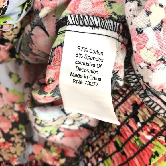 SO Multicolor Floral Tie-Front Blouse - Picture 3 of 4